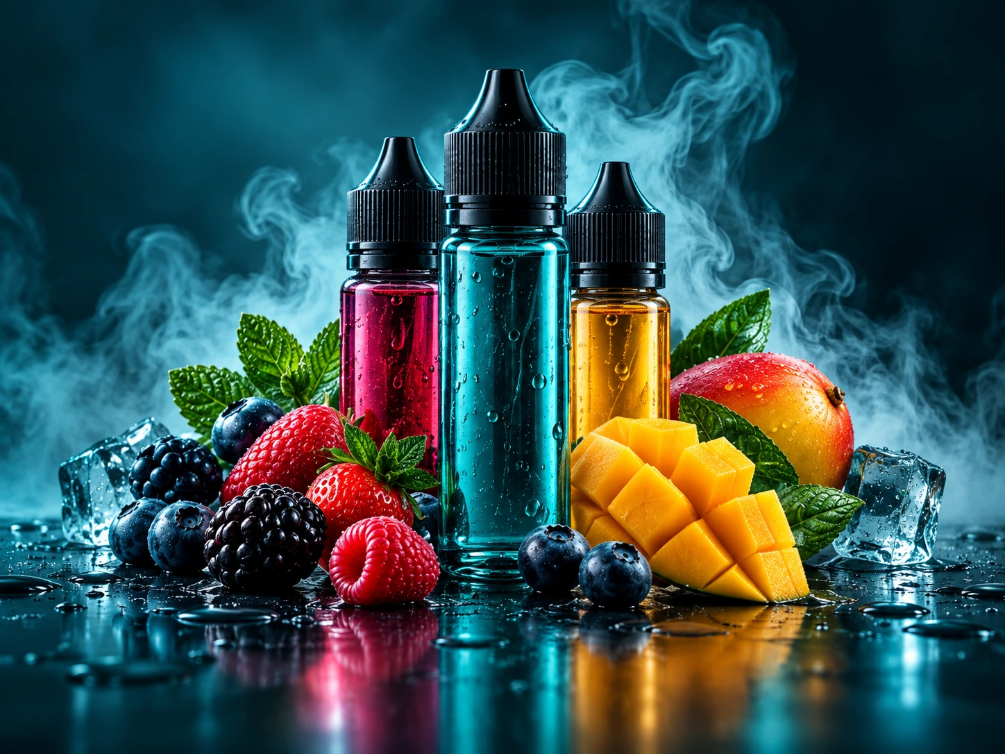 Vape Liquids mit unterschiedlichen Geschmacksrichtungen