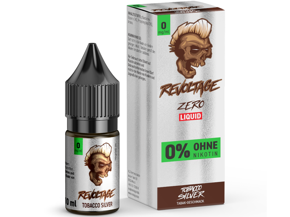 Revoltage - Tobacco Silver - Hybrid Nikotinsalz Liquid 0 mg/ml