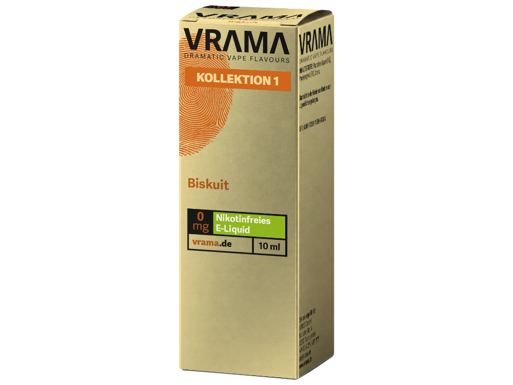 VRAMA - Kollektion 1 - Nikotinsalz Liquid - Biskuit