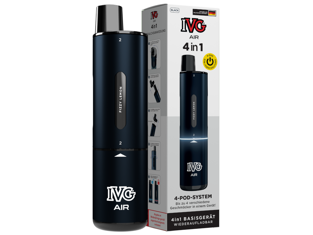 IVG - AIR 4in1 Akku 1100 mAh (Basisgerät) schwarz – Bild 2