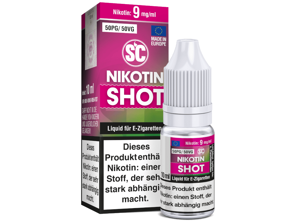 SC - 10 ml Nikotin Shot 50PG/50VG 9 mg/ml
