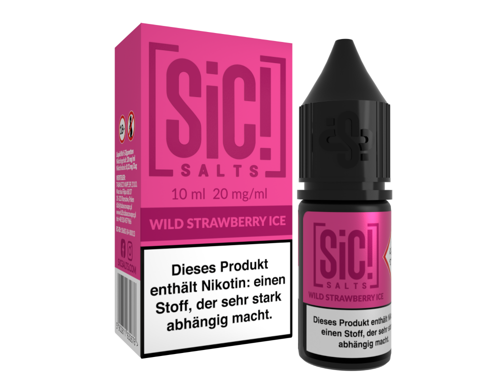 SiC! Salts - Wild Strawberry Ice - Nikotinsalz Liquid 20 mg/ml