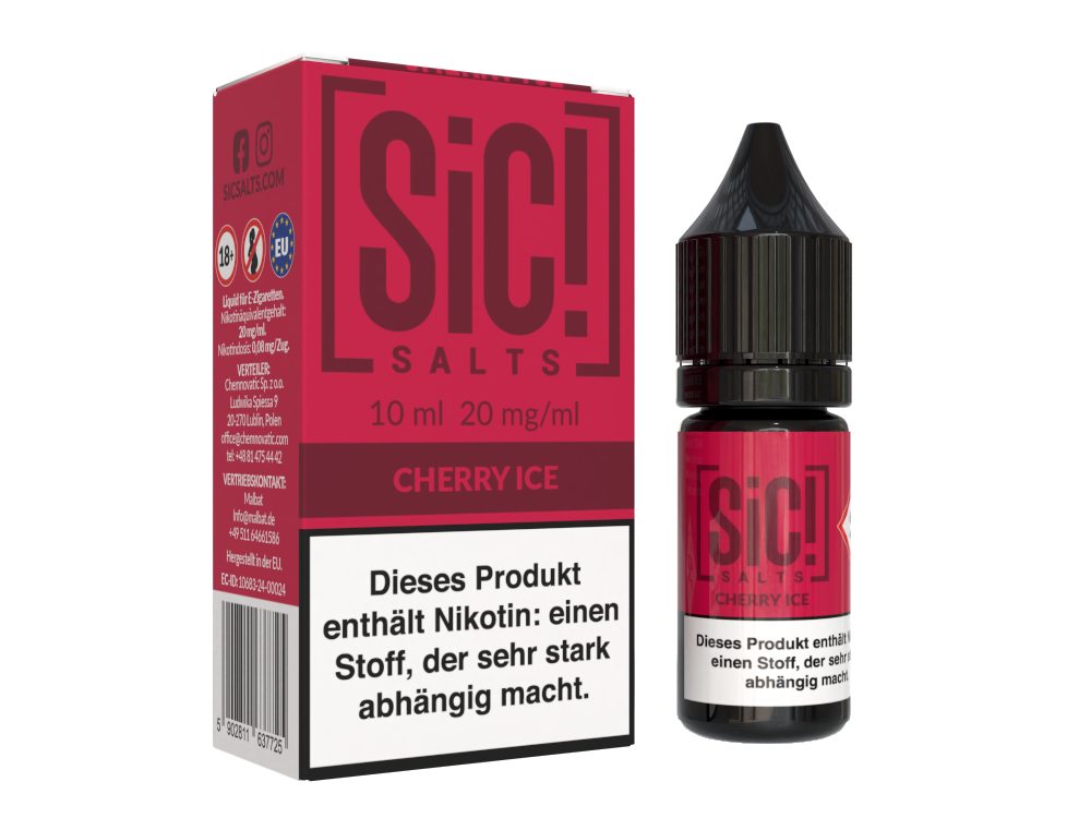 SiC! Salts - Cherry Ice - Nikotinsalz Liquid 20 mg/ml