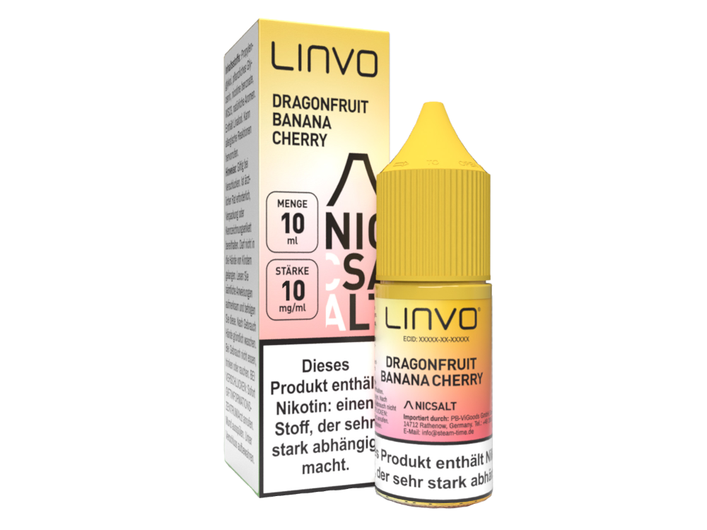 Linvo - Dragonfruit Banana Cherry - Nikotinsalz Liquid 10 mg/ml
