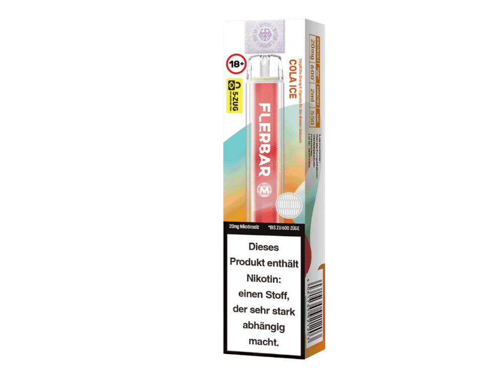 Flerbar - M Einweg E-Zigarette - Cola Ice 20 mg/ml