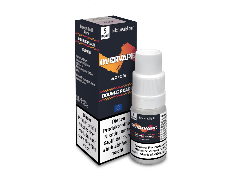 Overvape - Double Peach - Nikotinsalz Liquid 5 mg/ml