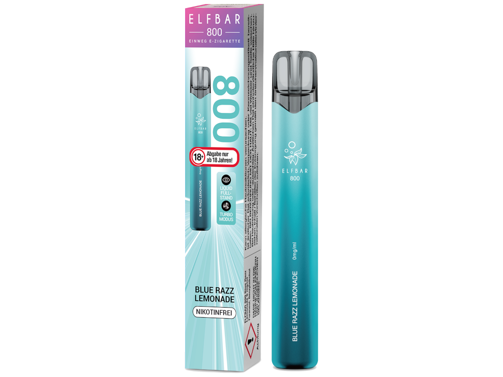 Elfbar 800 Einweg E-Zigarette - Blue Razz Lemonade 0 mg/ml