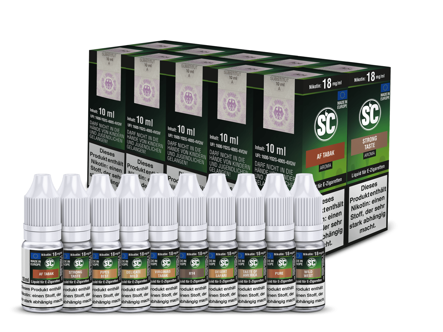 SC Liquid - Tobacco Probierbox 0 mg/ml