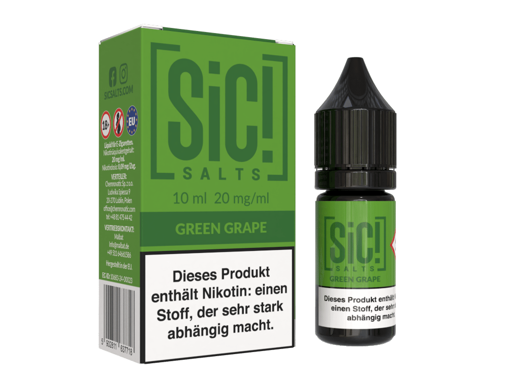 SiC! Salts - Green Grape - Nikotinsalz Liquid 20 mg/ml
