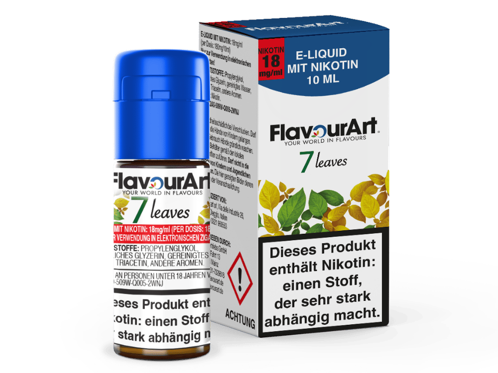 FlavourArt - 7 Leaves E-Zigaretten Liquid 18 mg/ml