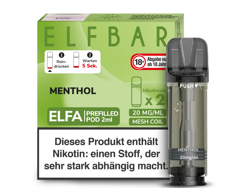 Elfbar - Elfa Pod Menthol 20 mg/ml (2 Stück pro Packung)