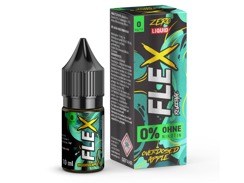 Revoltage - FLEX - Overdosed Apple - Nikotinsalz Liquid 0 mg/ml
