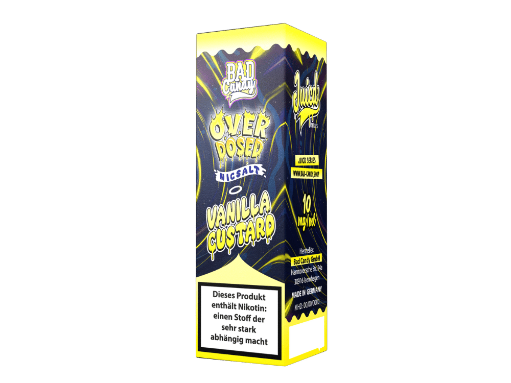 Bad Candy Liquids - Juicd - Overdosed Vanilla Custard - Nikotinsalz Liquid 10 mg/ml