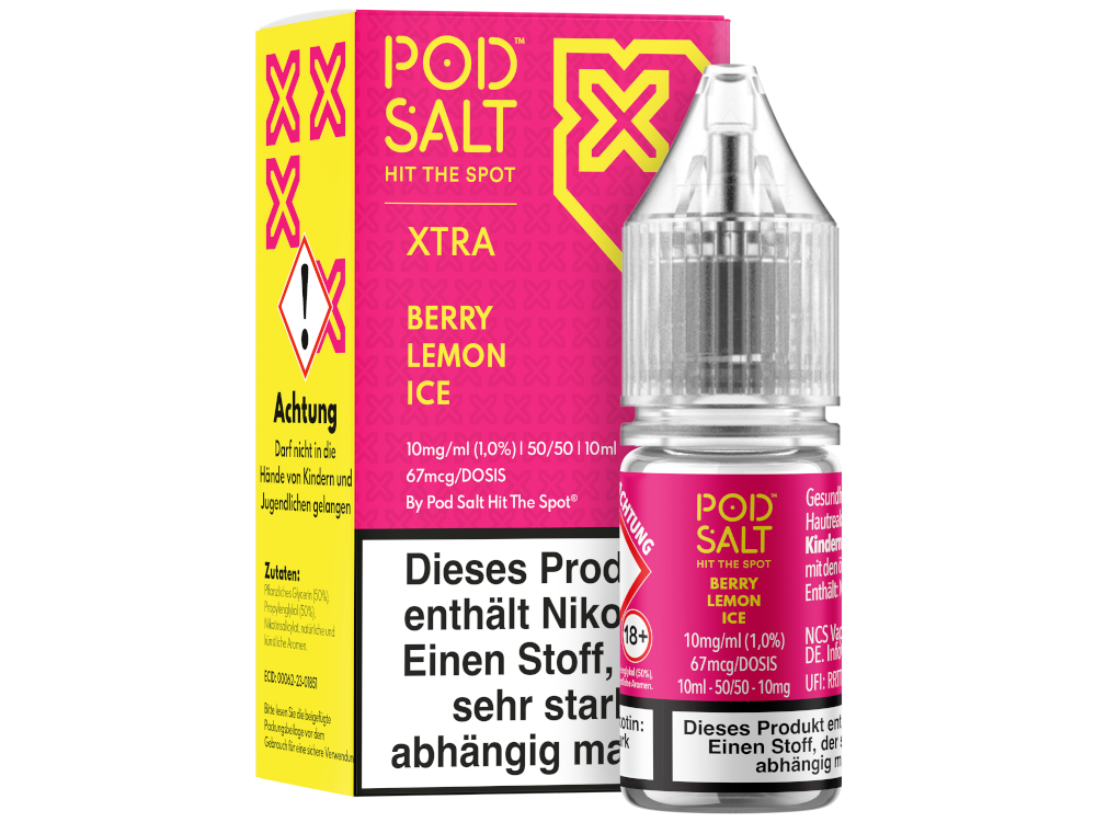 Pod Salt X - Berry Lemon Ice - Nikotinsalz Liquid 10 mg/ml