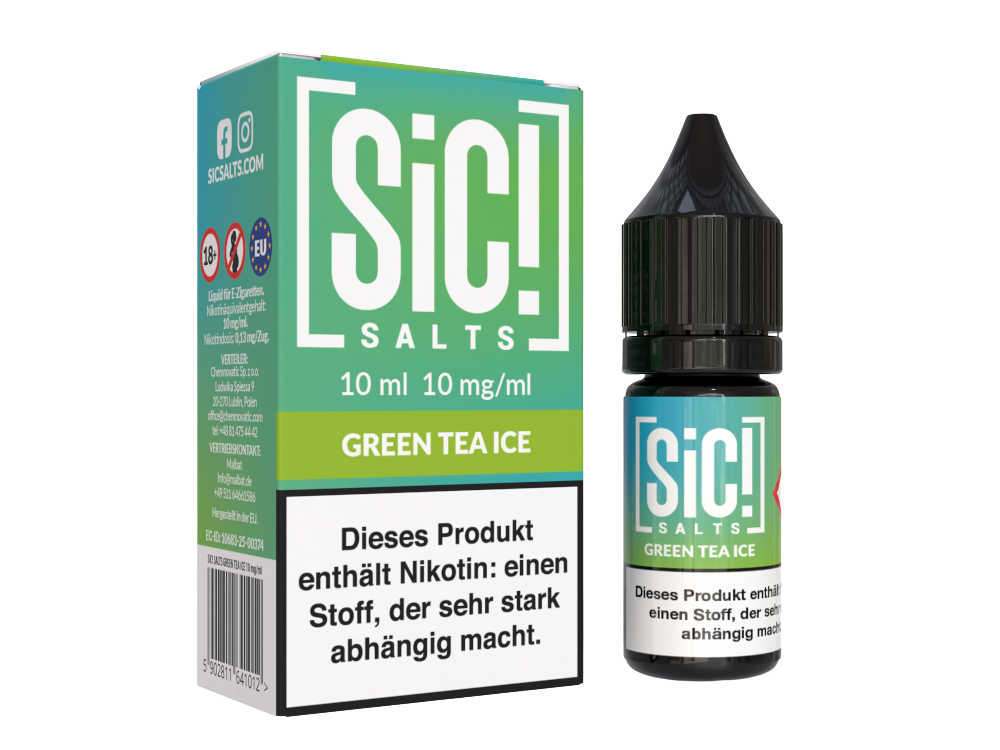 SiC! Salts - Green Tea Ice - Nikotinsalz Liquid 10 mg/ml