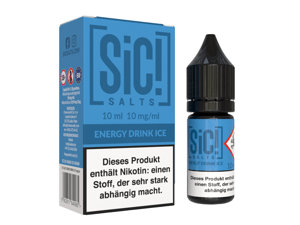SiC! Salts - Energy Drink Ice - Nikotinsalz Liquid 10 mg/ml