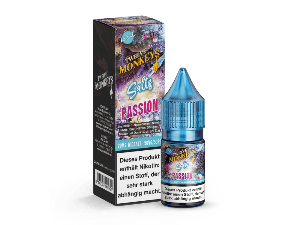 Twelve Monkeys - Iced - Passion - Nikotinsalz Liquid 20 mg/ml