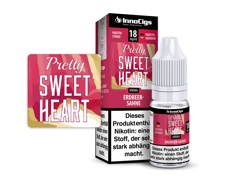 InnoCigs - Pretty Sweetheart Erdbeer-Sahne Aroma 18 mg/ml