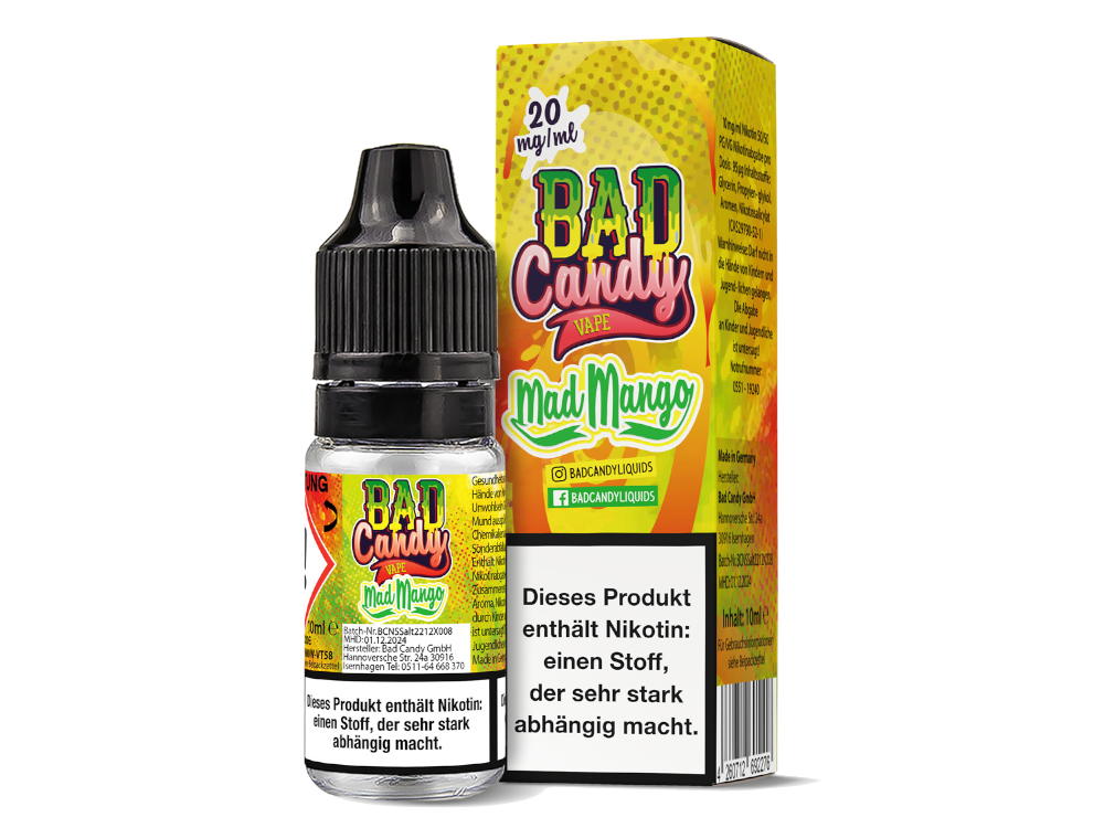 Bad Candy Liquids - Mad Mango - Nikotinsalz Liquid 20 mg/ml