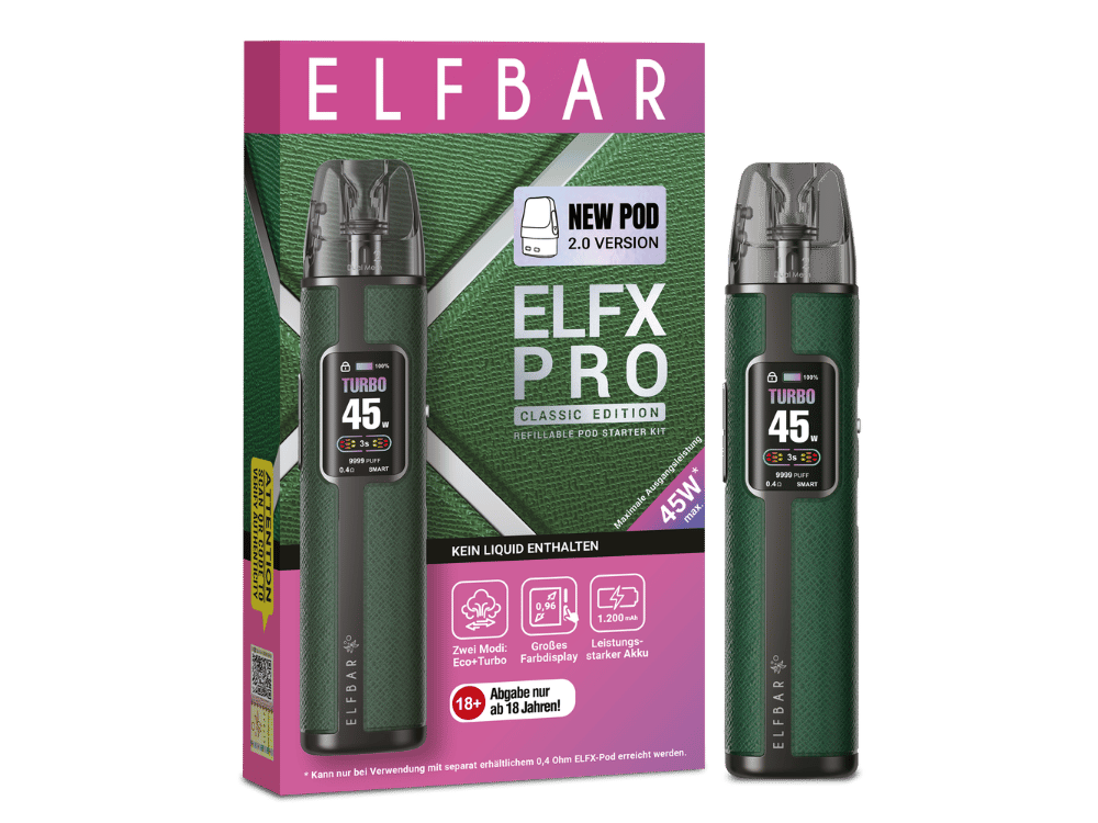 Elfbar - Elfx Pro Classic Edition E-Zigaretten Set Forest