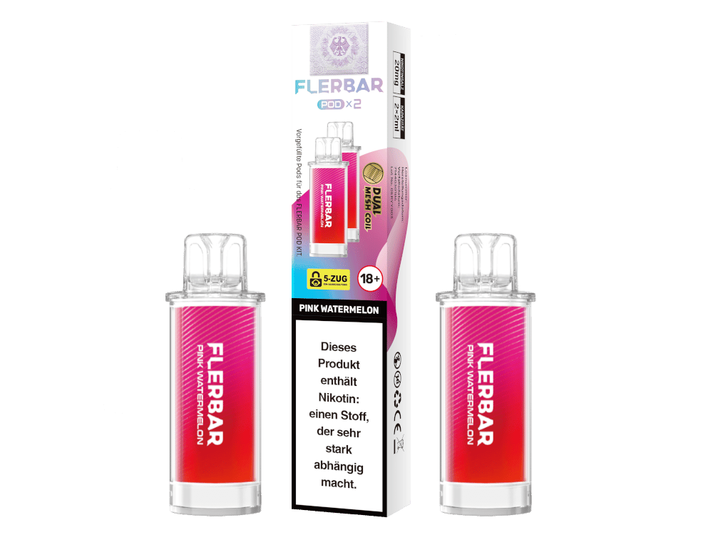 Flerbar - POD Pink Watermelon 20 mg/ml (2 Stück pro Packung)