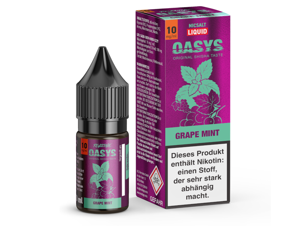 Revoltage - OASYS - Grape Mint - Hybrid Nikotinsalz Liquid 10 mg/ml
