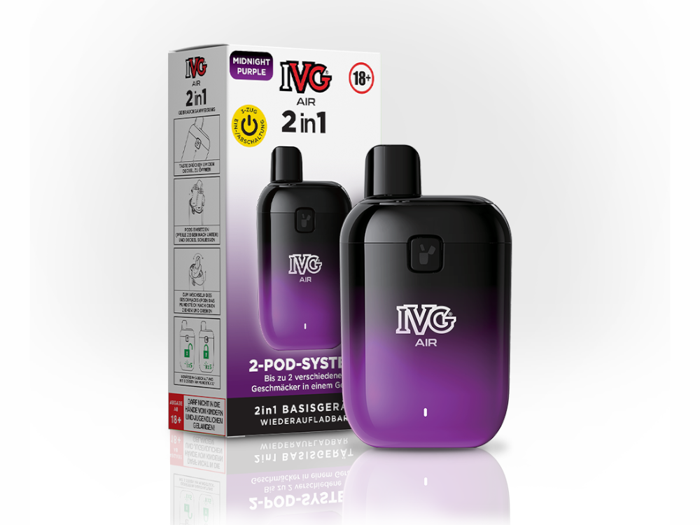 IVG - AIR 2in1 Akku 780 mAh (Basisgerät) midnight lila – Bild 2