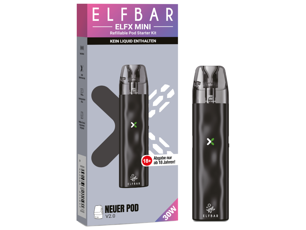 Elfbar - Elfx Mini E-Zigaretten Set Black