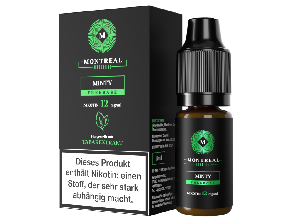 Montreal Original - Minty E-Zigaretten Liquid 12 mg/ml