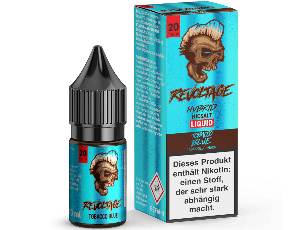 Revoltage - Tobacco Blue - Hybrid Nikotinsalz Liquid 20 mg/ml