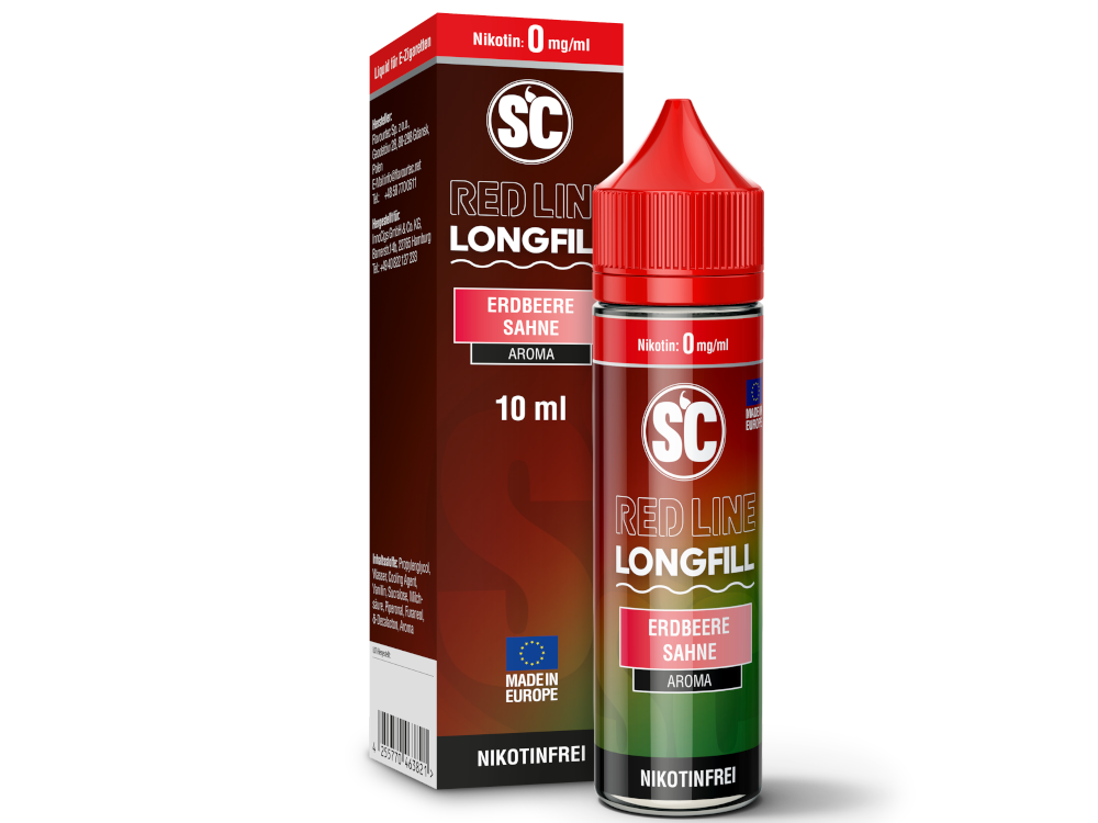 SC - Red Line - Aroma Erdbeere Sahne 10 ml