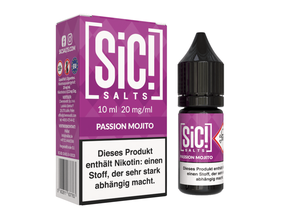 SiC! Salts - Passion Mojito - Nikotinsalz Liquid 20 mg/ml