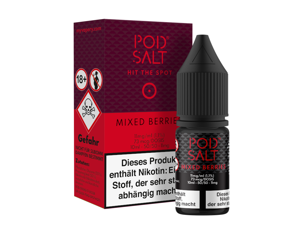 Pod Salt - Mixed Berries - Nikotinsalz Liquid 11 mg/ml