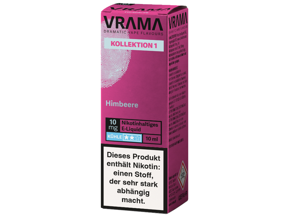 VRAMA - Kollektion 1 - Nikotinsalz Liquid - Himbeere