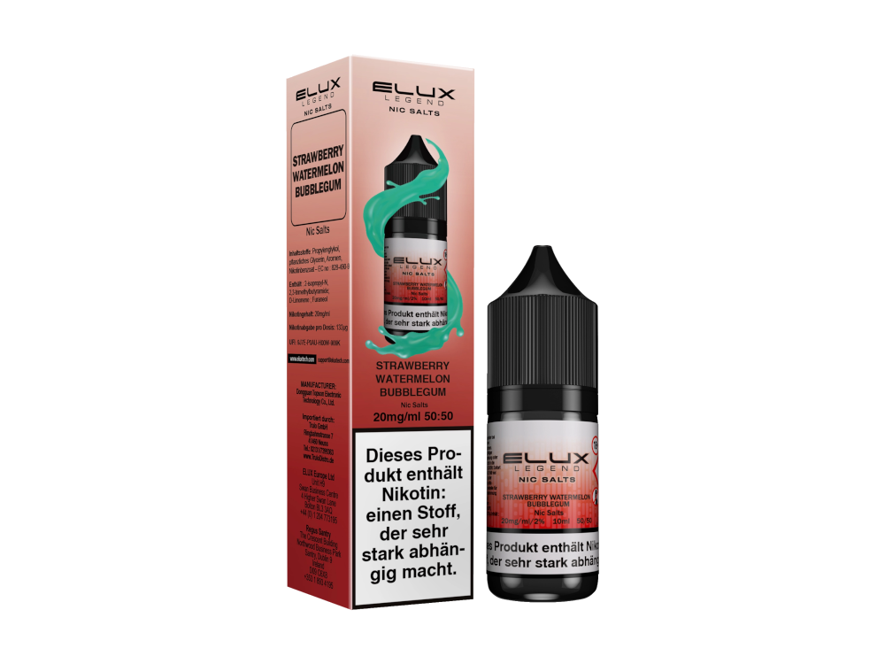 Elux - Strawberry Watermelon Bubblegum - Nikotinsalz Liquid 10 mg/ml