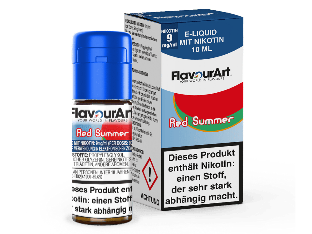 FlavourArt - Red Summer E-Zigaretten Liquid 9 mg/ml