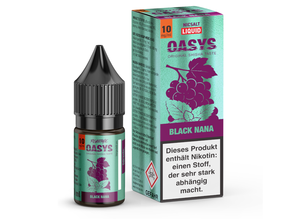 Revoltage - OASYS - Black Nana - Hybrid Nikotinsalz Liquid 10 mg/ml