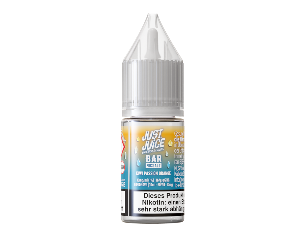 Just Juice - Bar - Kiwi Passion Orange - Nikotinsalz Liquid 10 mg/ml – Bild 2