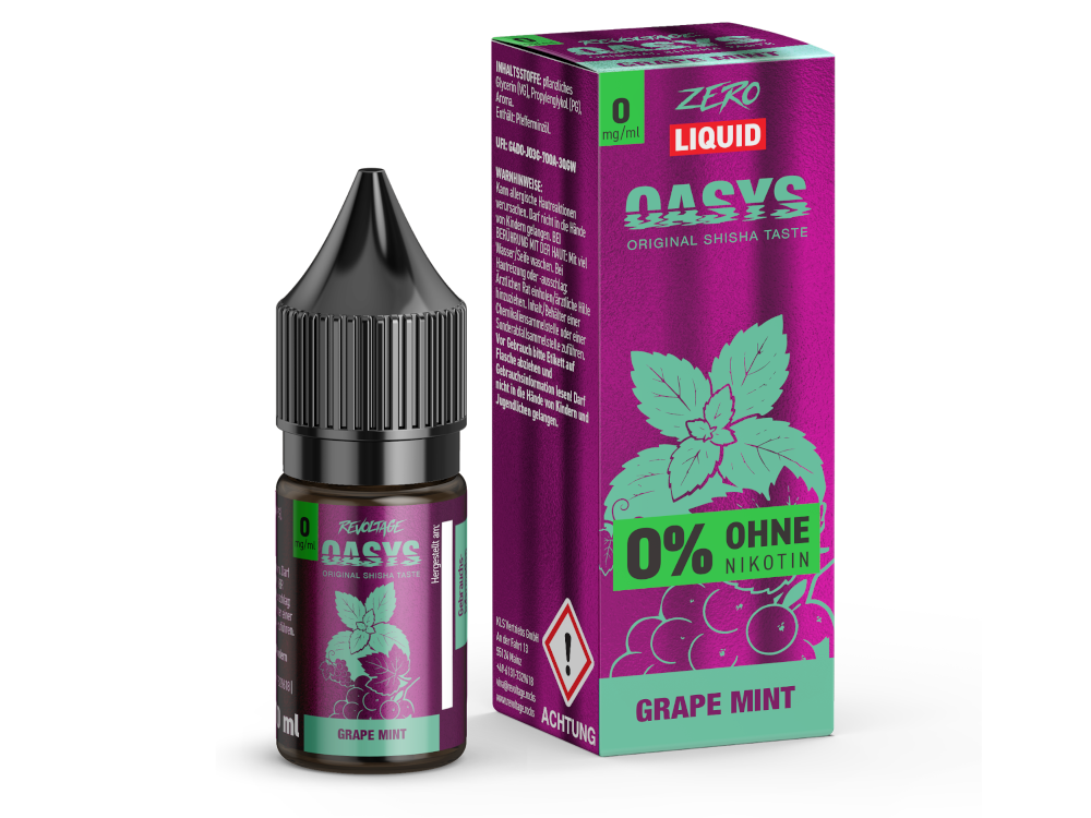 Revoltage - OASYS - Grape Mint - Hybrid Nikotinsalz Liquid 0 mg/ml