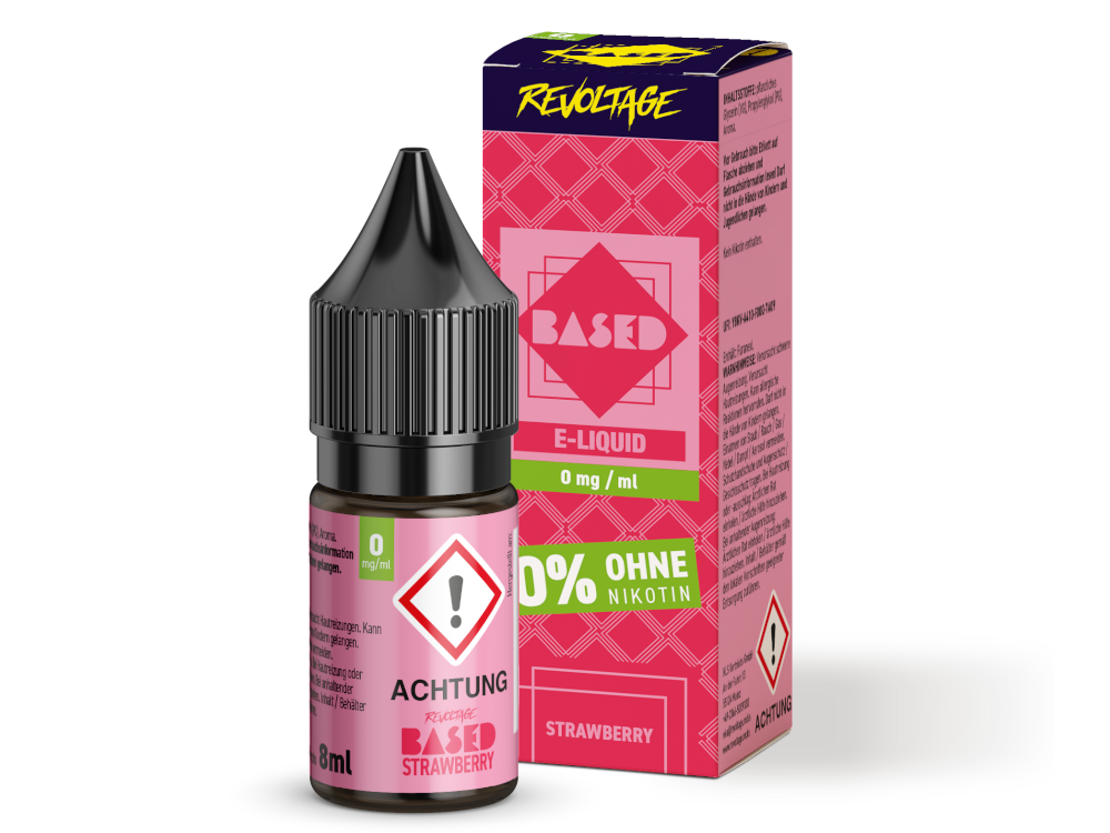 Revoltage - BASED - Strawberry Hybrid Nikotinsalz Liquid 8 ml 0 mg/ml