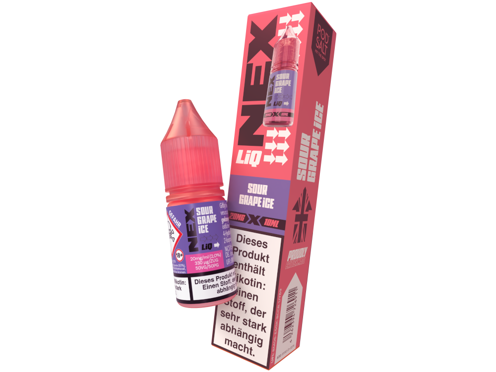 Pod Salt - NexLiq - Sour Grape Ice - Nikotinsalz Liquid