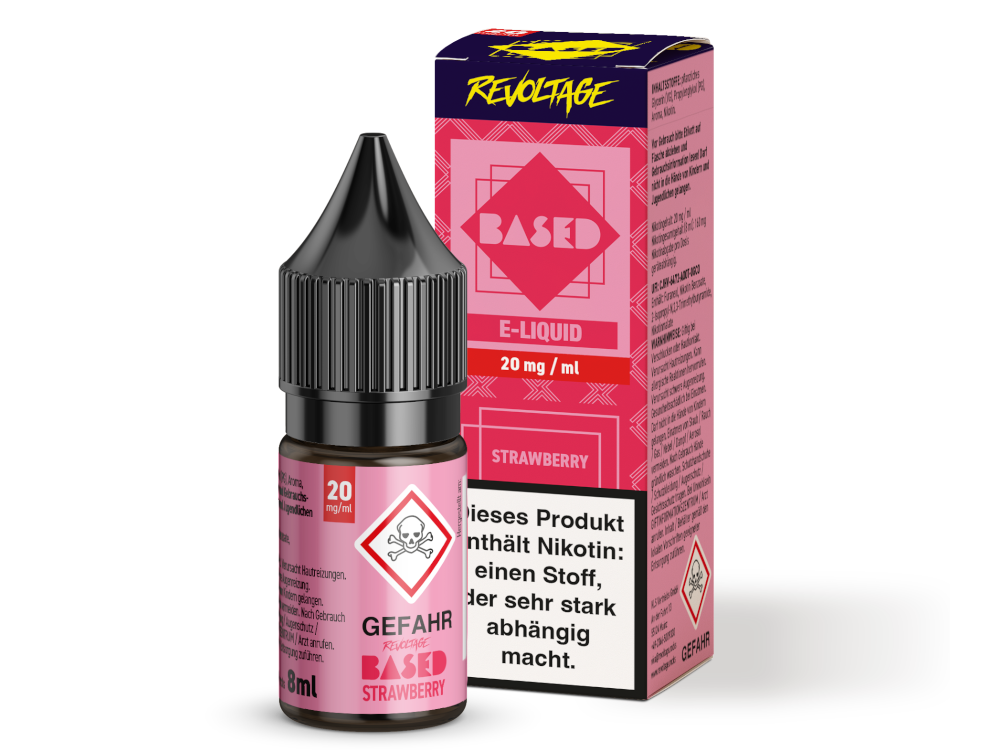Revoltage - BASED - Strawberry Hybrid Nikotinsalz Liquid 8 ml 20 mg/ml