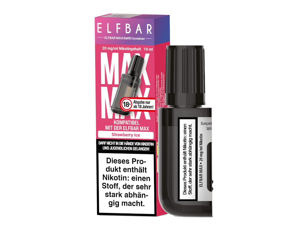 Elfbar - Max Refill Container - Strawberry Ice 20 mg/ml