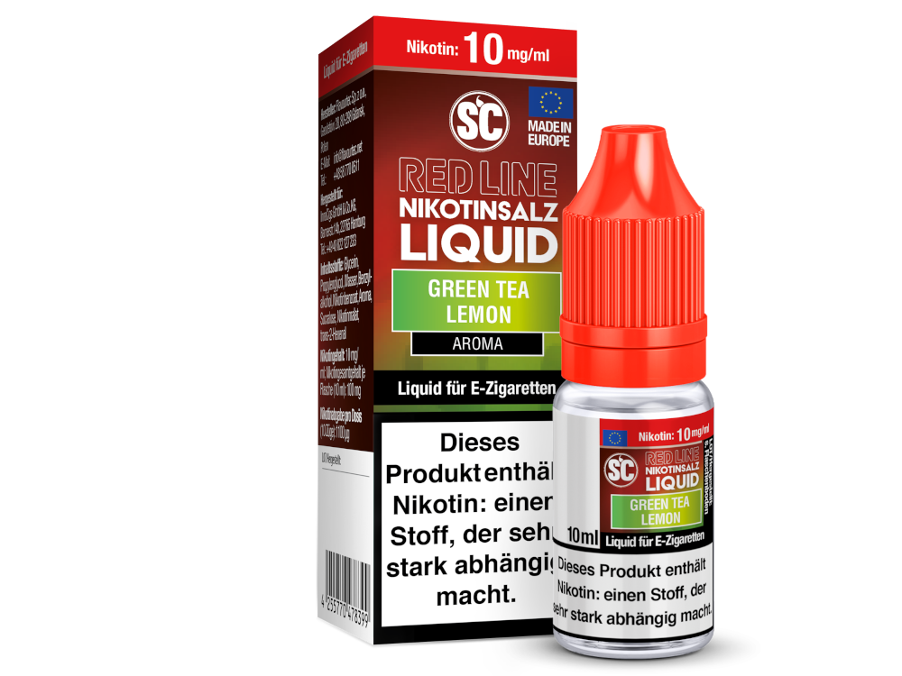 SC - Red Line - Green Tea Lemon - Nikotinsalz Liquid 10 mg/ml