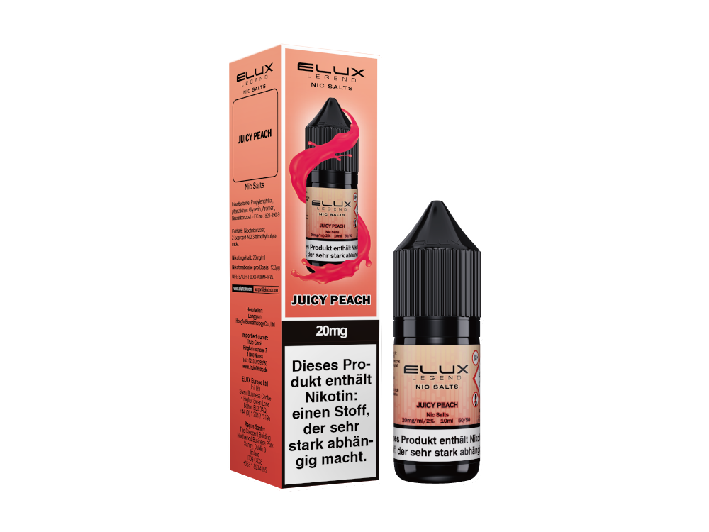 Elux - Juicy Peach - Nikotinsalz Liquid 20 mg/ml