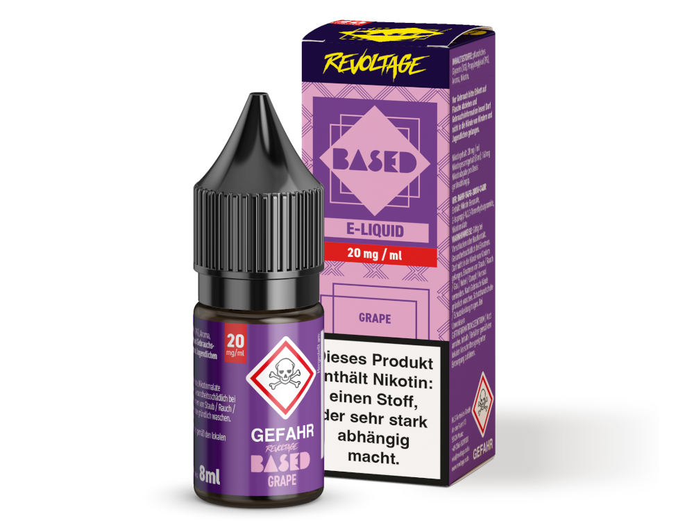 Revoltage - BASED - Grape Hybrid Nikotinsalz Liquid 8 ml 20 mg/ml
