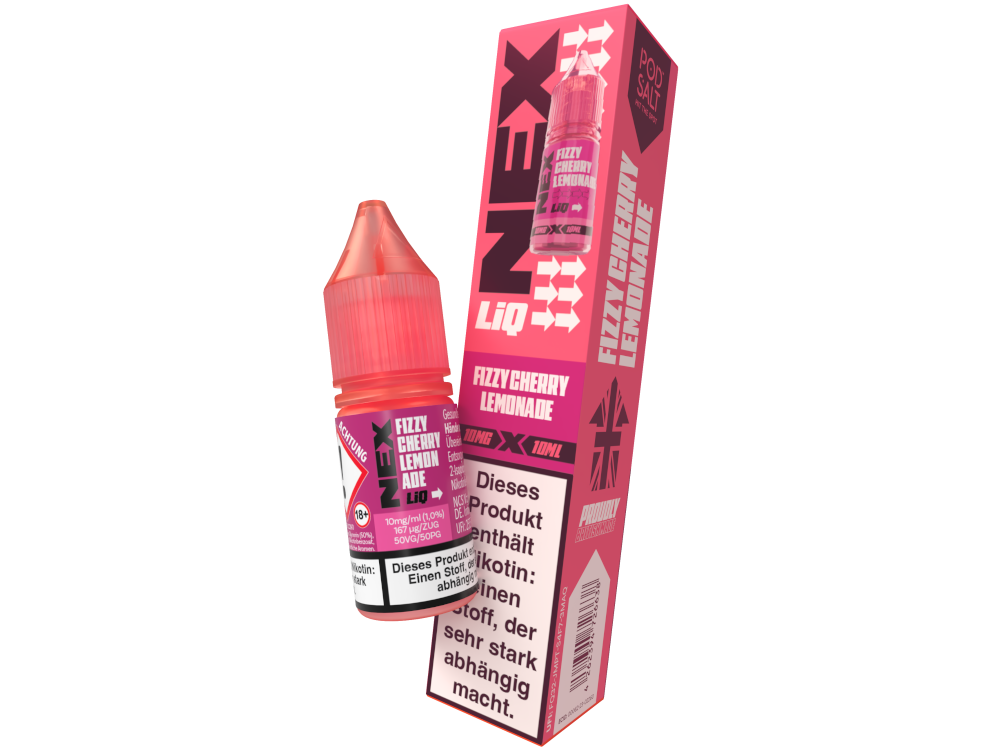 Pod Salt - NexLiq - Fizzy Cherry Lemonade - Nikotinsalz Liquid 10 mg/ml