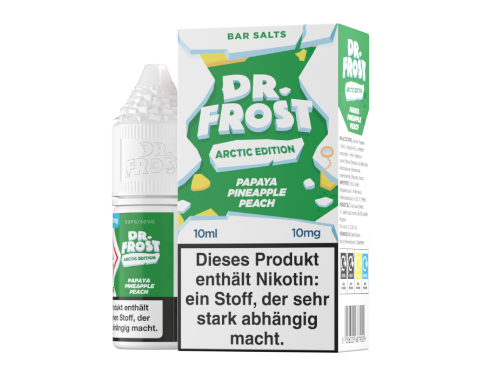 Dr. Frost - Arctic Edition - Papaya Pineapple Peach - Nikotinsalz Liquid 10 mg/ml