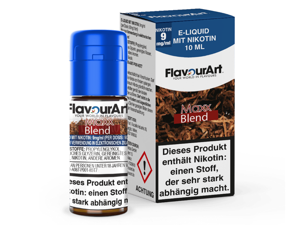 FlavourArt - Maxx-Blend E-Zigaretten Liquid 9 mg/ml