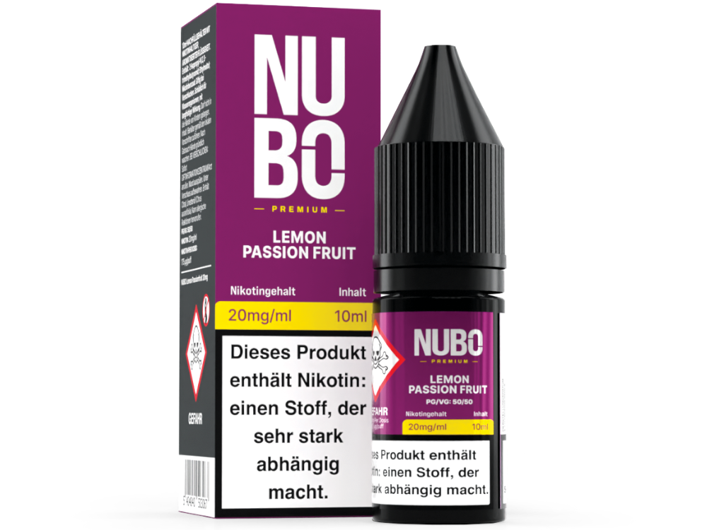 NUBO - Nikotinsalz Liquid - Lemon Passion Fruit